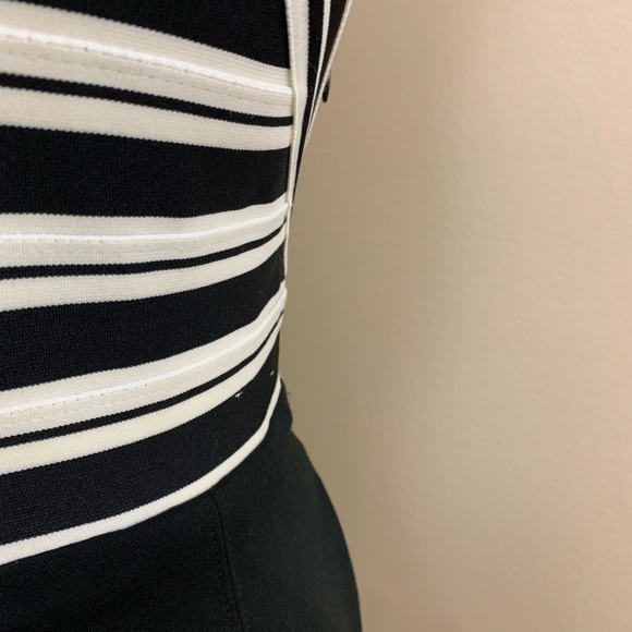 Maeve black and white bandage top dress 4 - Picture 3 of 8
